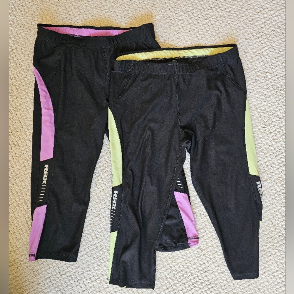 Lot Two pair RBX capri leggings Large Bundle